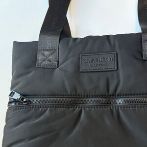 Calvin Klein Black Puffy Messenger Bag